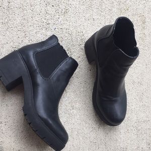 Black ankle boots
